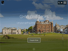 Tablet Screenshot of golfholidaysworldwide.com